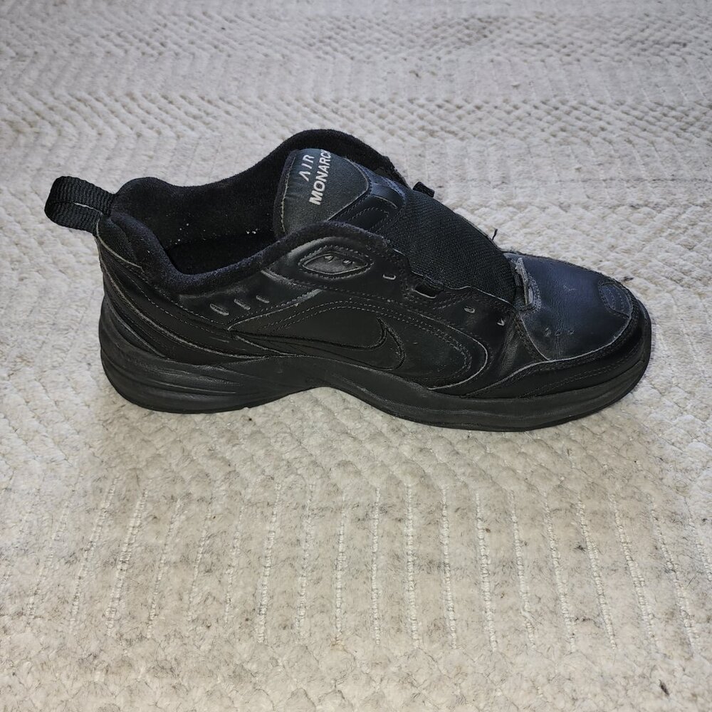 Nike Air Monarch IV Black Sneakers Men’s Size 10.5 Comfort Trainer - Picture 5 of 11